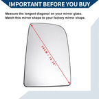 Right Upper Side Mirror Glass for VW CRAFTER 2010-2016