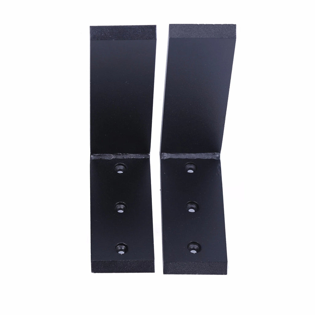 Set of 2 Heavy Duty Black Steel Countertop Support Brackets