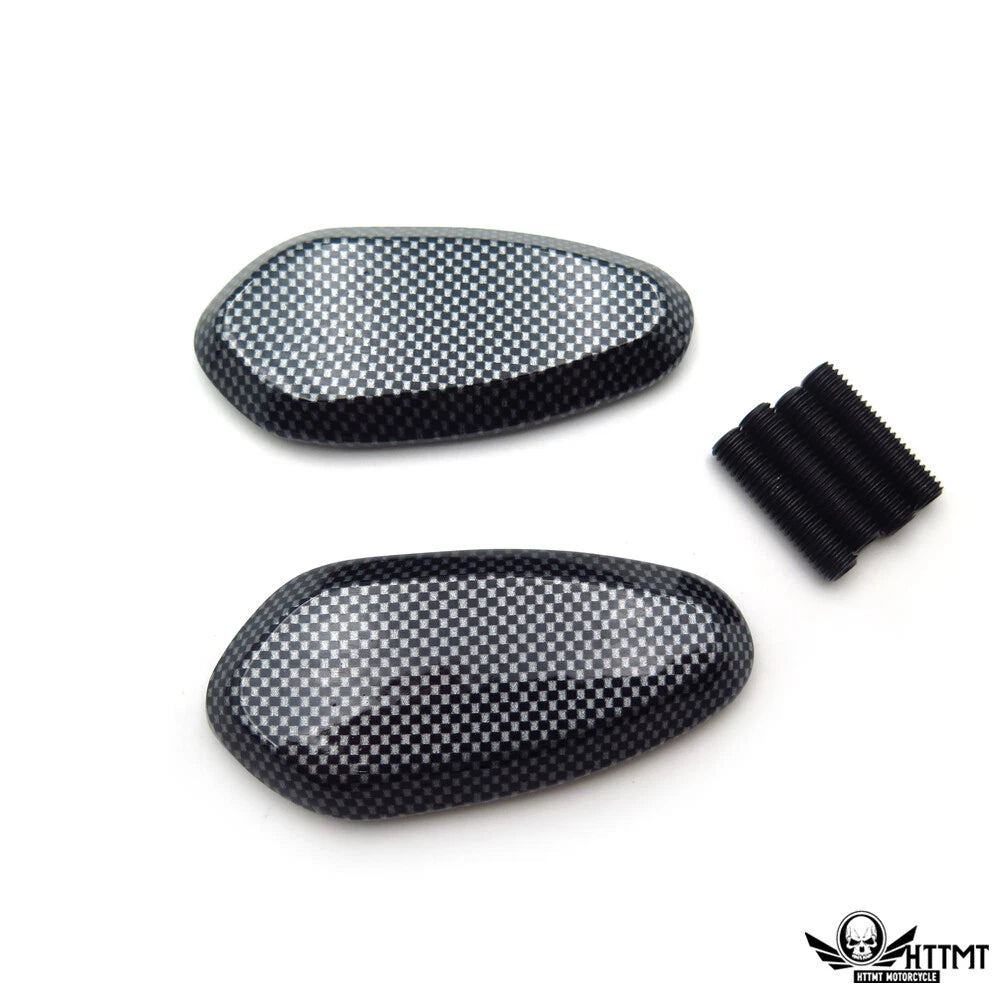 Mirror Block Off Base Plates Black for Yamaha R1 YZF-R1 (2000–2008)
