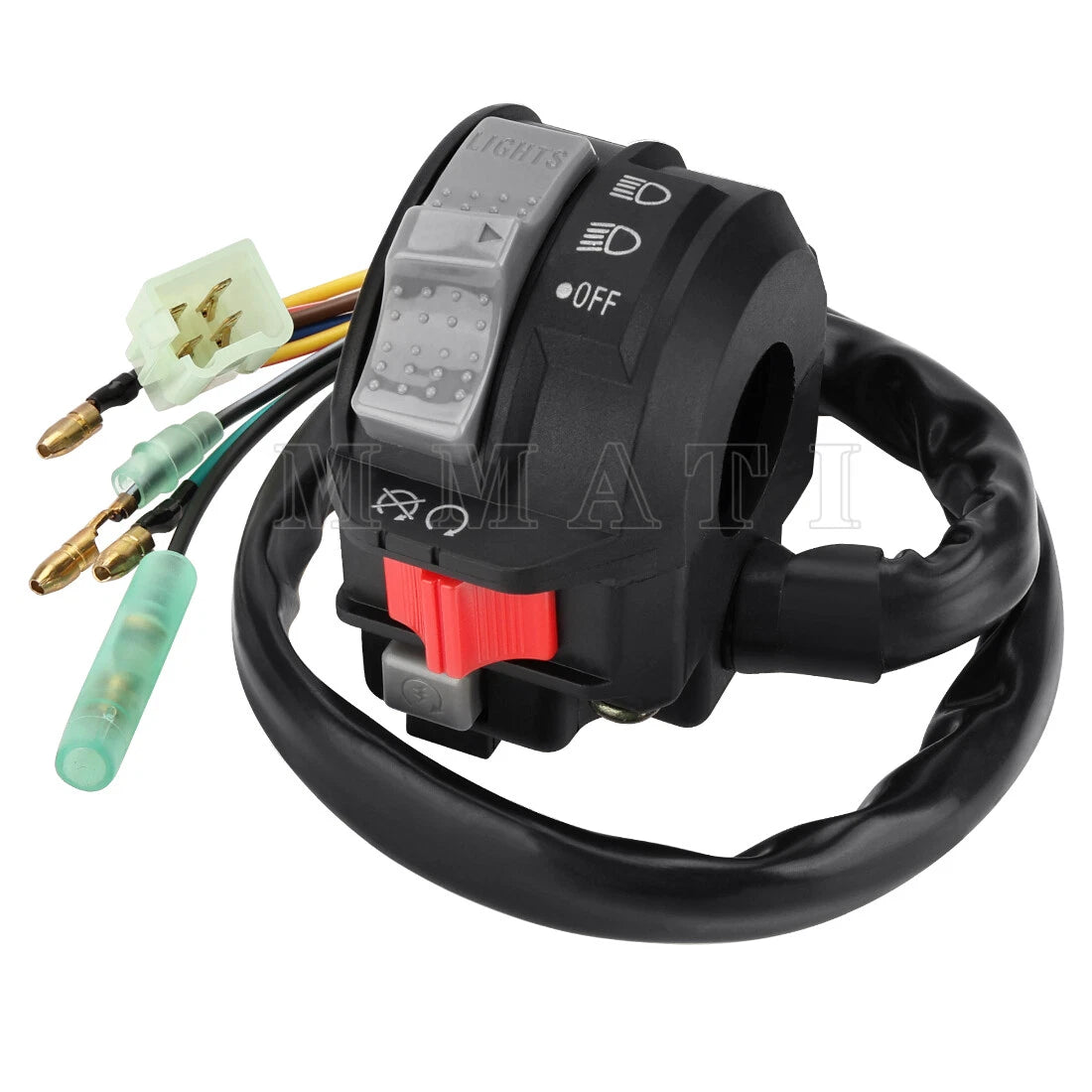 Left Handlebar Kill Switch for Yamaha YFB250 YFM250X Timberwolf 250 (1992–1998)