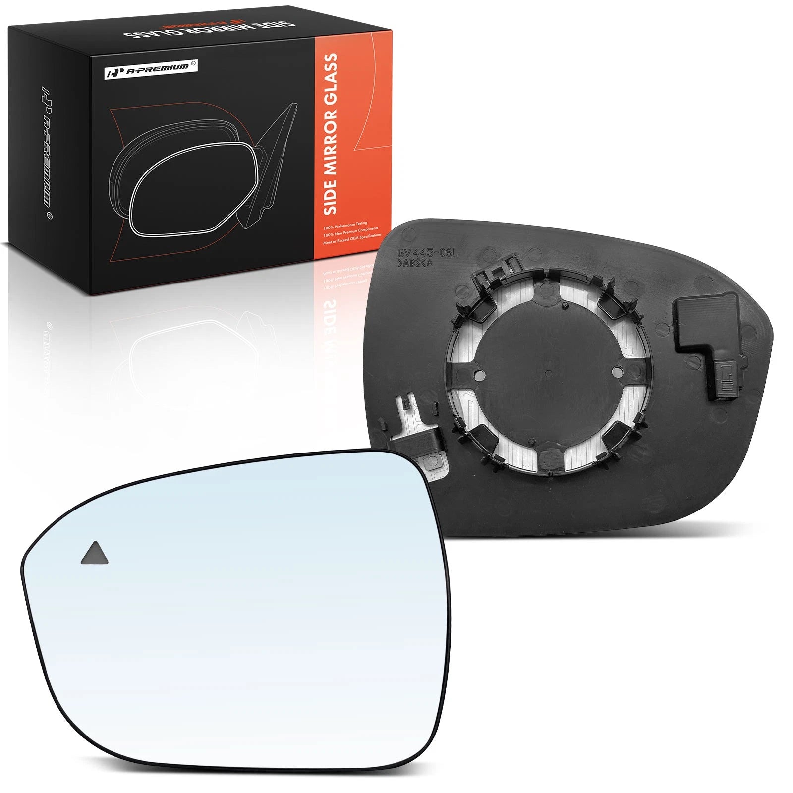 Heated Driver Manual Mirror Glass with Blind Spot for Nissan Rogue 
