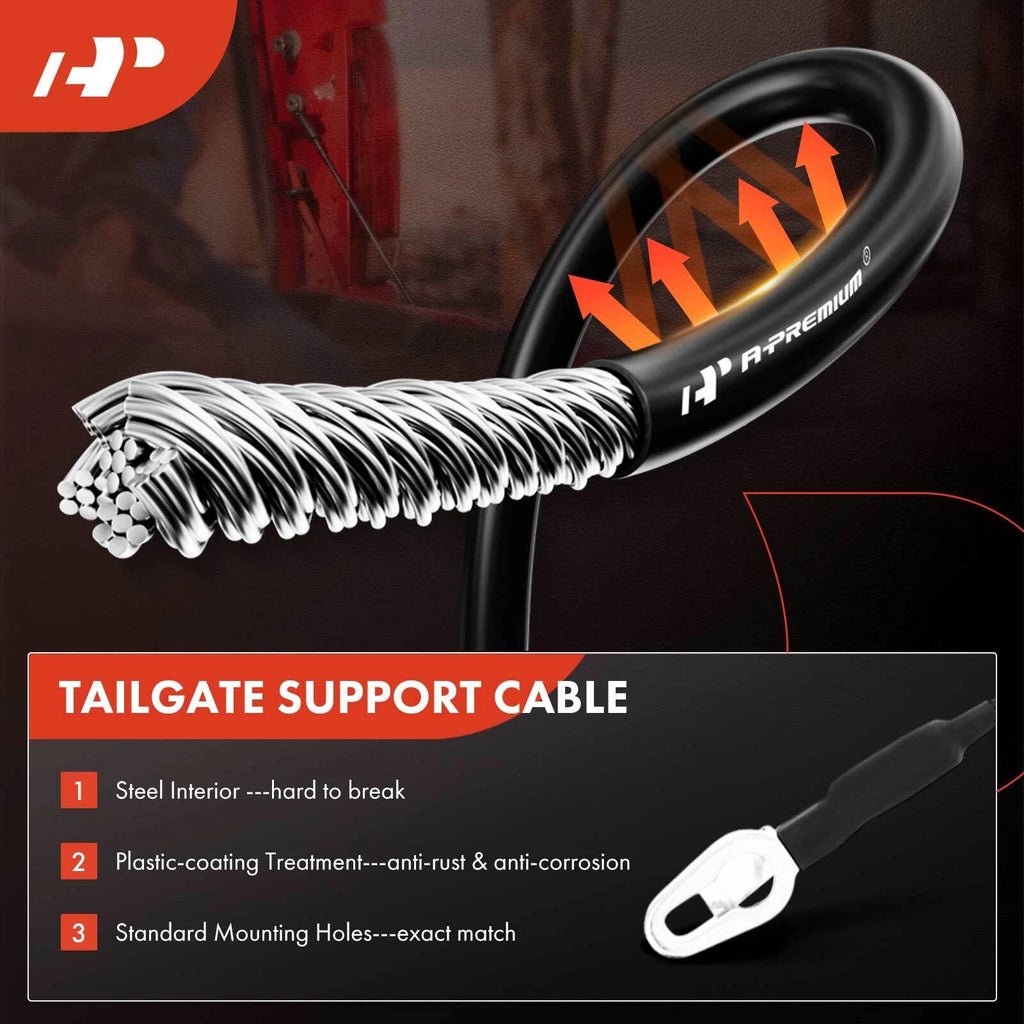Tailgate Hardware Rebuild Kit with Cable for Chevy Silverado 2500