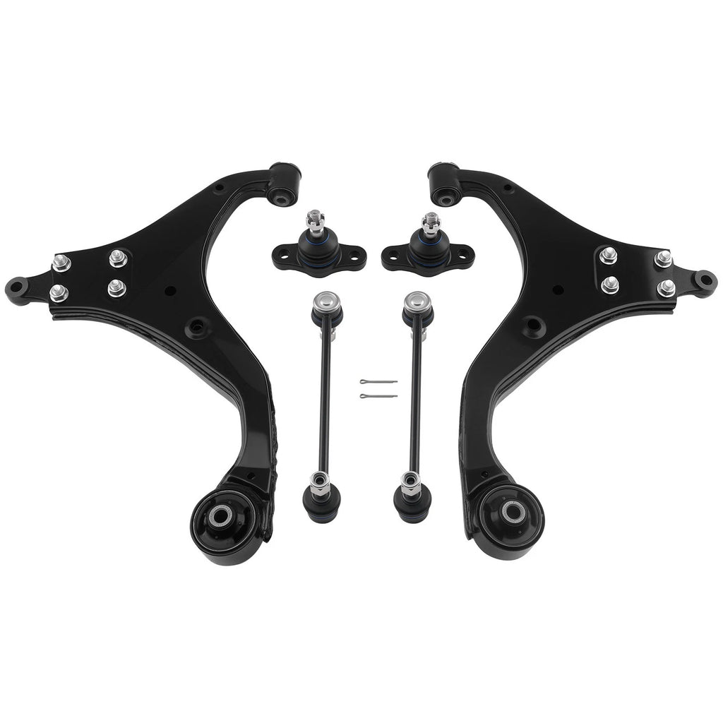 6X Front Lower Control Arm w/ Ball Joint + Sway Bar for Hyundai Tucson (2005–2009)