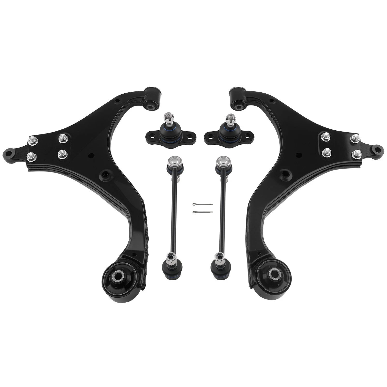 6X Front Lower Control Arm w/ Ball Joint + Sway Bar for Hyundai Tucson (2005–2009)