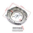 Clutch Cover for Kawasaki ZX14R ZZR1400 (2006–2014) Chrome See-Through
