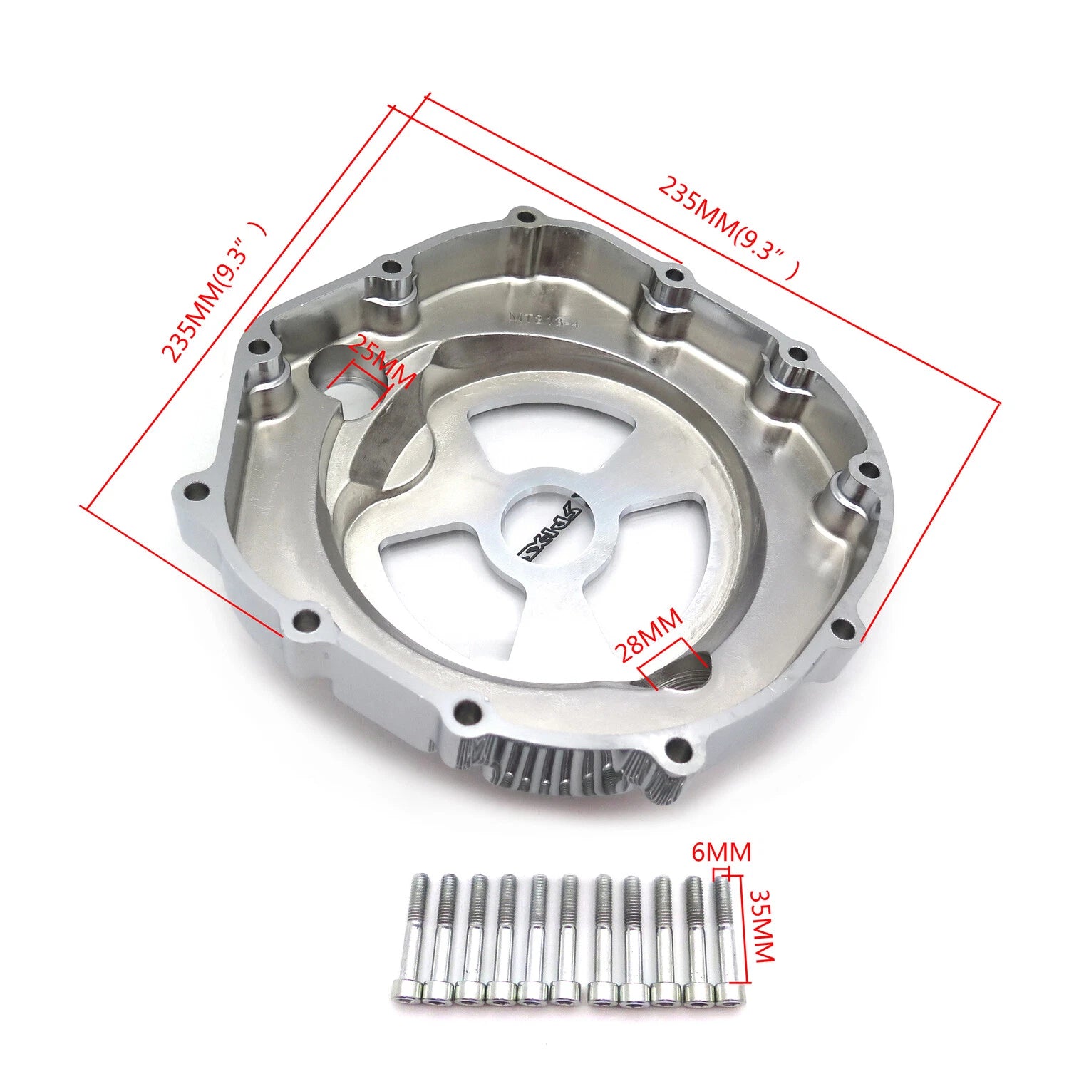 Clutch Cover for Kawasaki ZX14R ZZR1400 (2006–2014) Chrome See-Through