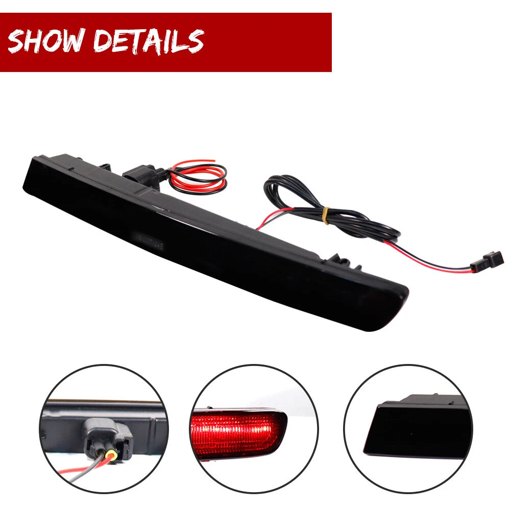 LED Smoke Lens Rear Bumper Reflectors for Ford Explorer (2011–2015)