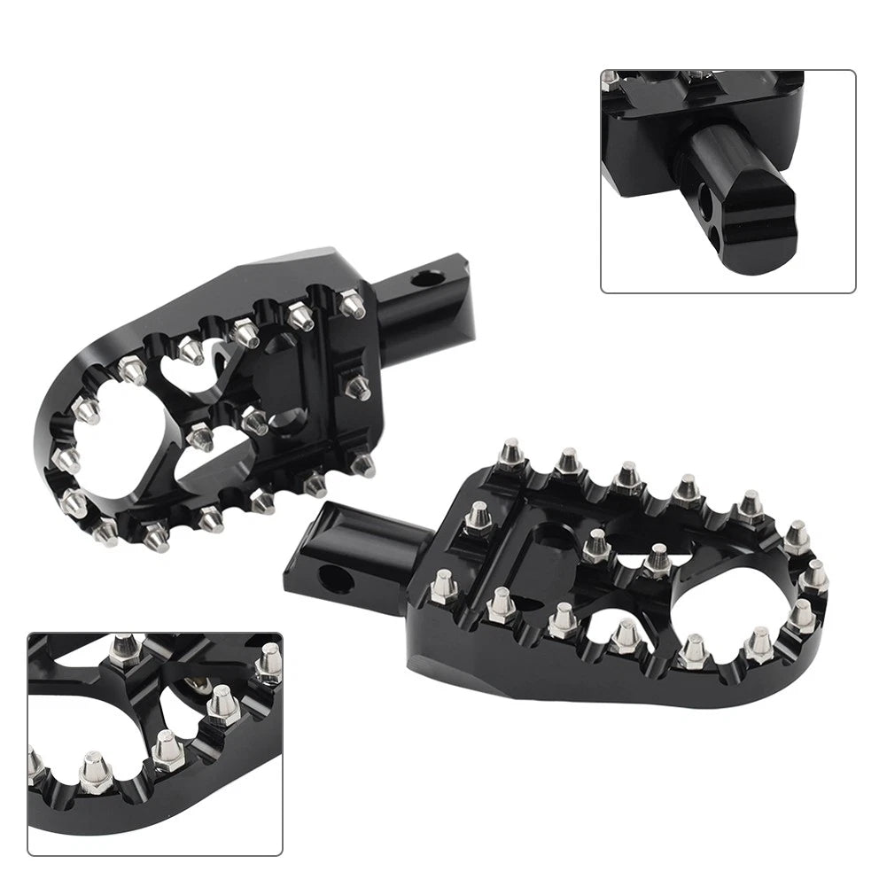 Rear Black FootPeg Passenger Pedal for Harley FXBB FXLR FXLRS FXLRST FXST FLSB (2018–2023)