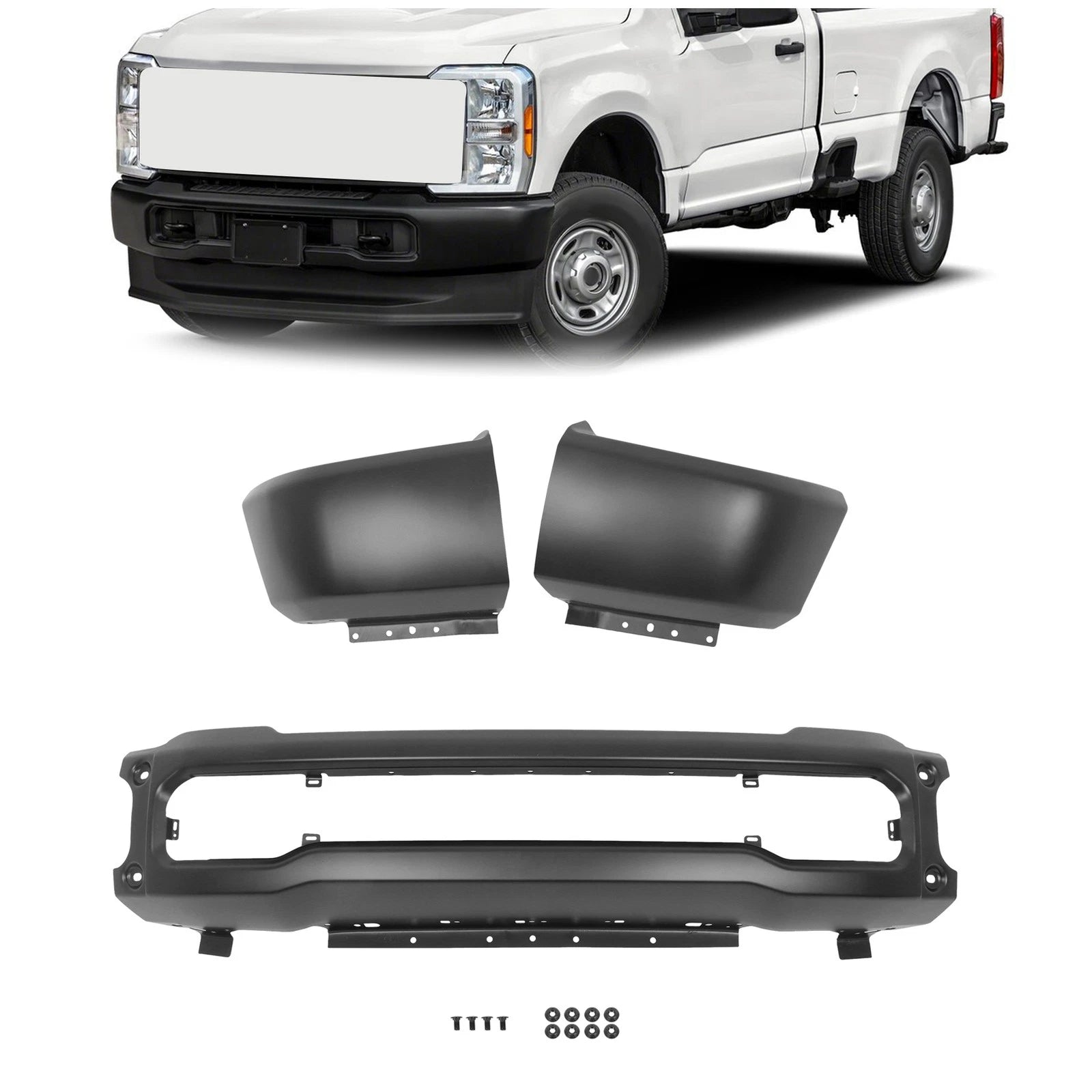 Front Bumper Face Bar Steel for Ford F-250 F-350 (2023–2025)