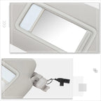 Set of 2 Windshield Sun Visors for Mazda CX-9 (2016–2023) OE Style w/Lighted Mirror