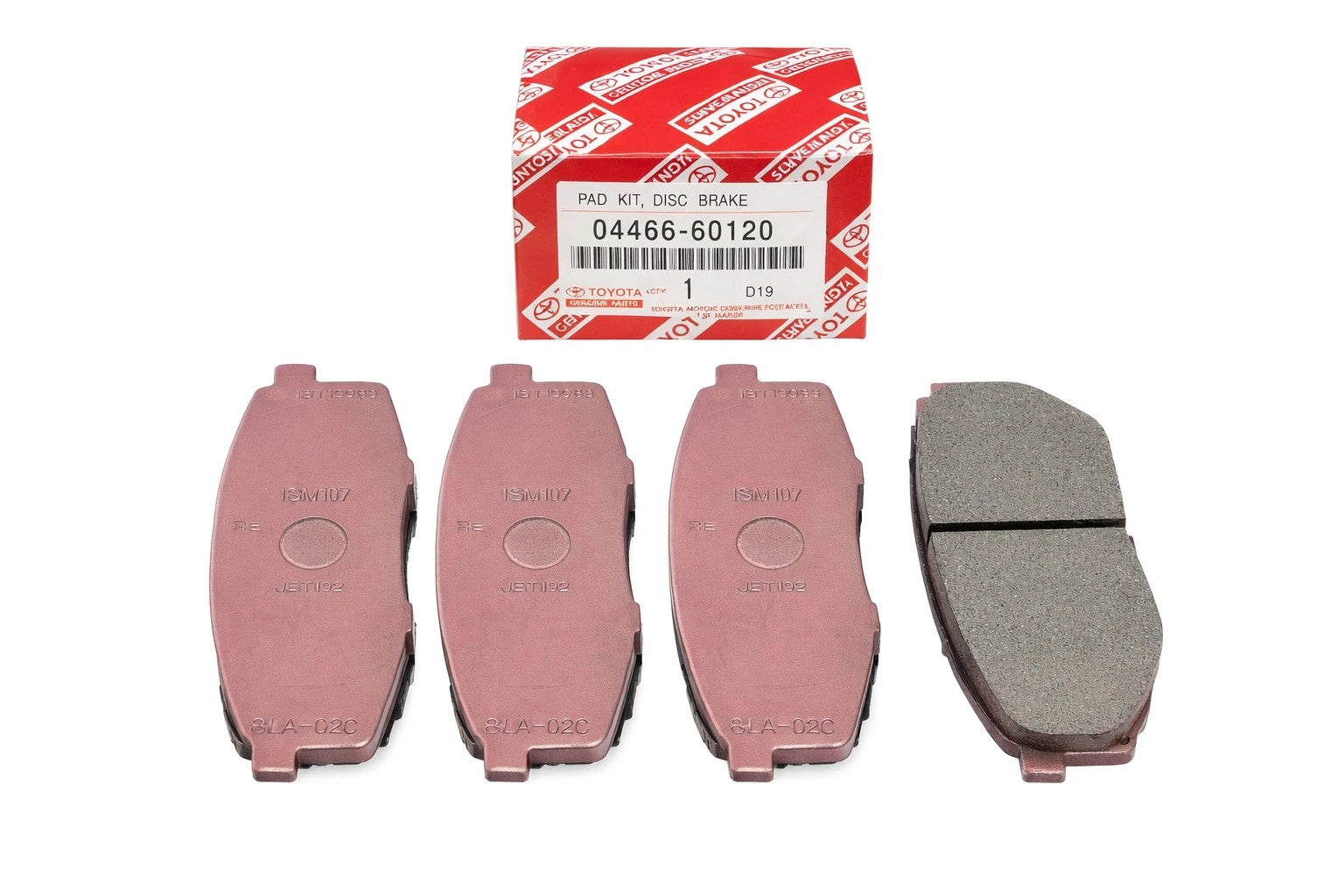 Set of 4 Rear Disc Brake Pads for Lexus LX570, Toyota 0446660120