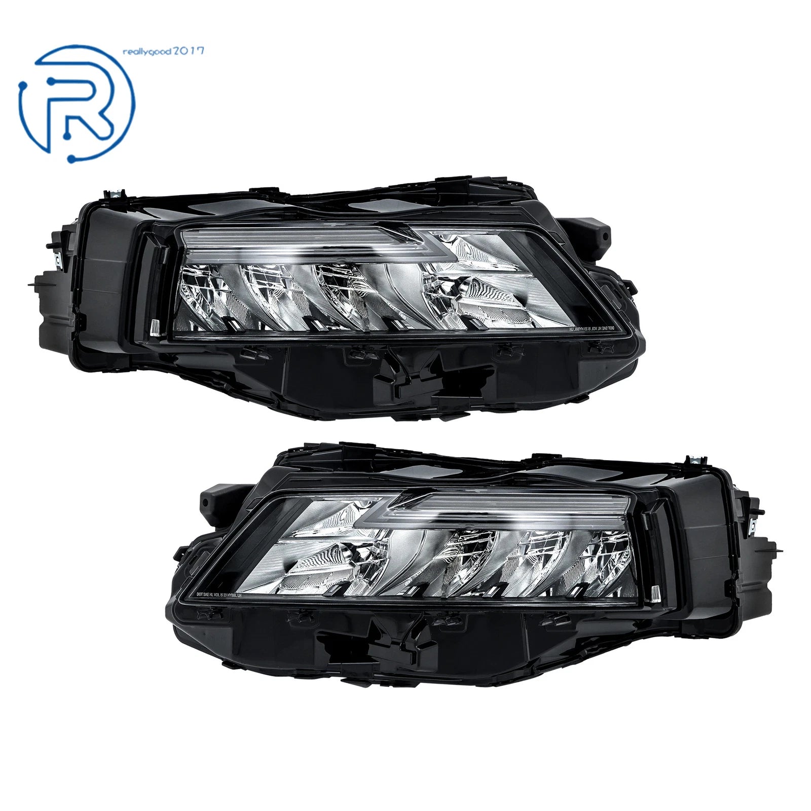 Full LED Projector Headlights for Nissan Rogue (2021-2023) Black Trim