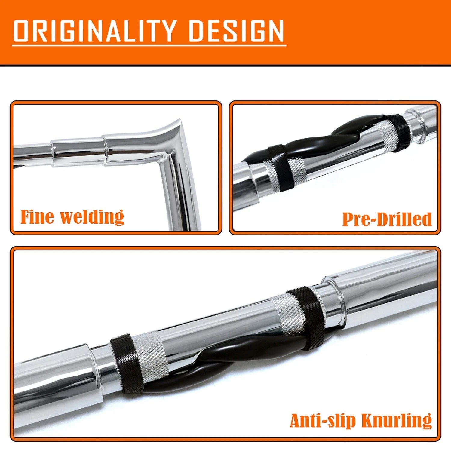 16" Prewired & Drilled Handlebar 32mm for Harley Sportster/Dyna/Softail/Road King (1996–2006)