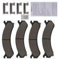 Set of 4 Front Ceramic Brake Pads for Chevrolet Avalanche, Express, Silverado (D784)