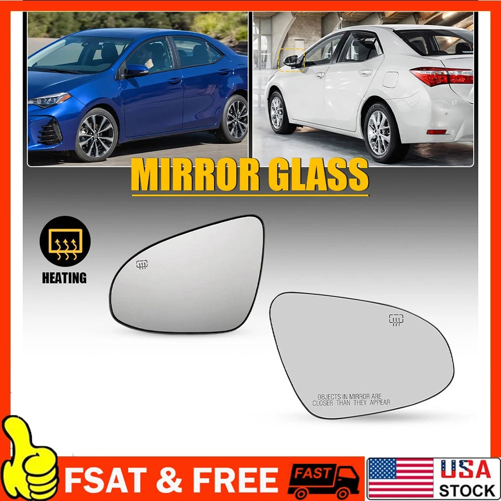 Heated Mirror Glass for Toyota Corolla (2014–2019)
