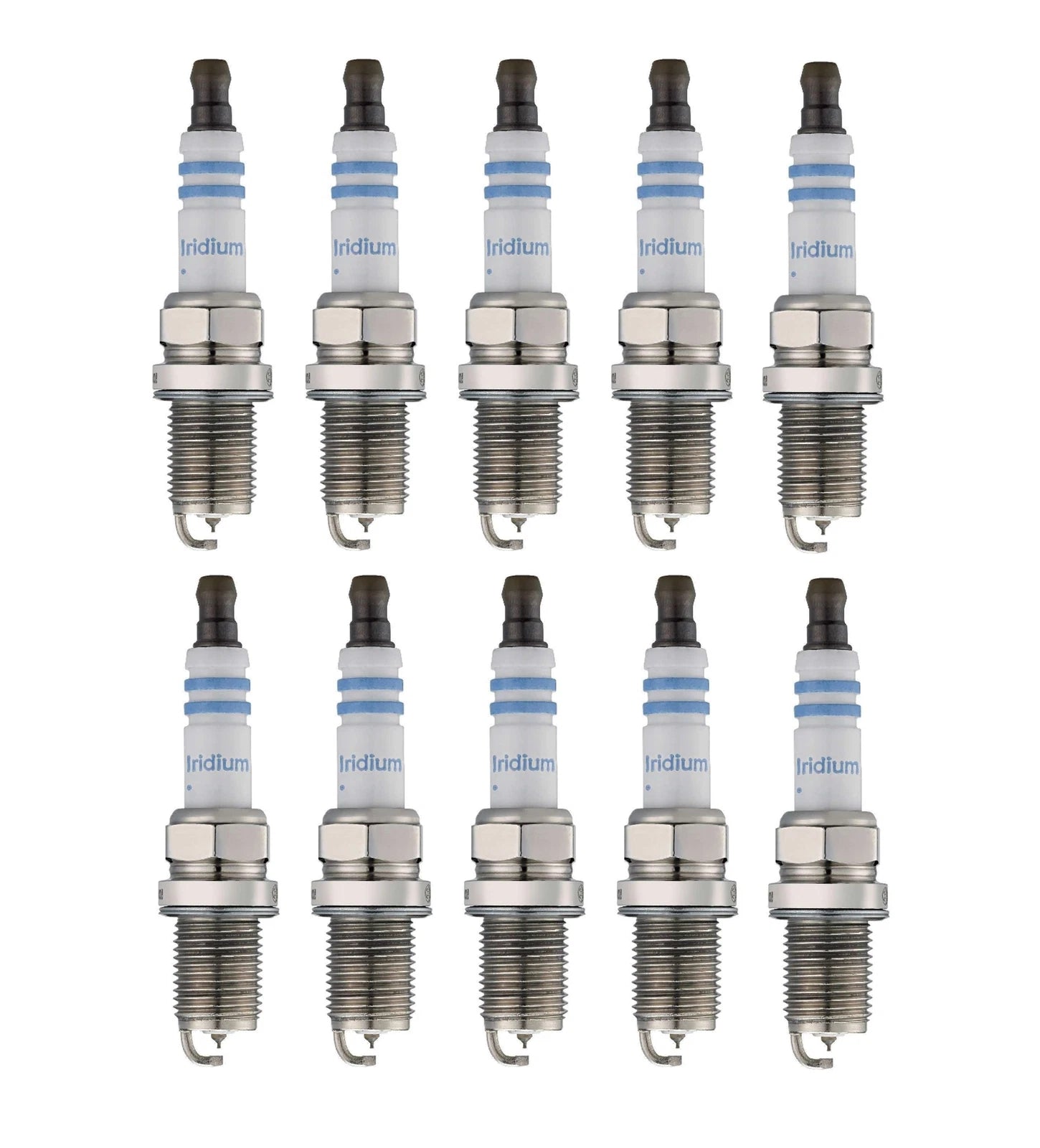 Set of 10 Double Iridium Spark Plugs for Dodge Viper Ram 1500 (1992–2010)