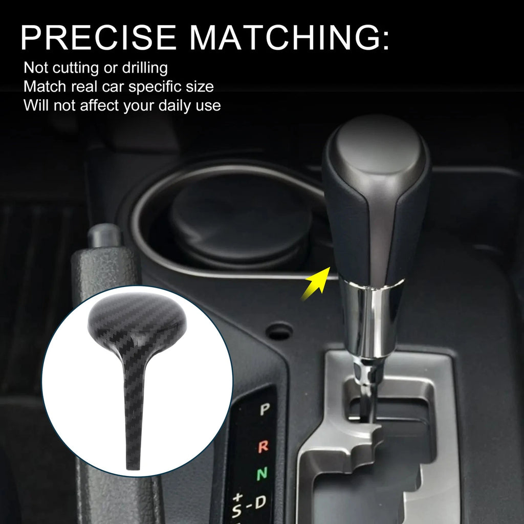 Gear Shift Knob Decorator Cover for Toyota RAV4 Corolla Vios (2014–2018) Black