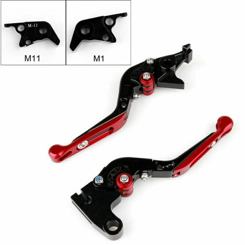 Adjustable Folding Brake Clutch Levers for BMW HP2 Sport (2008–2011) Red T9