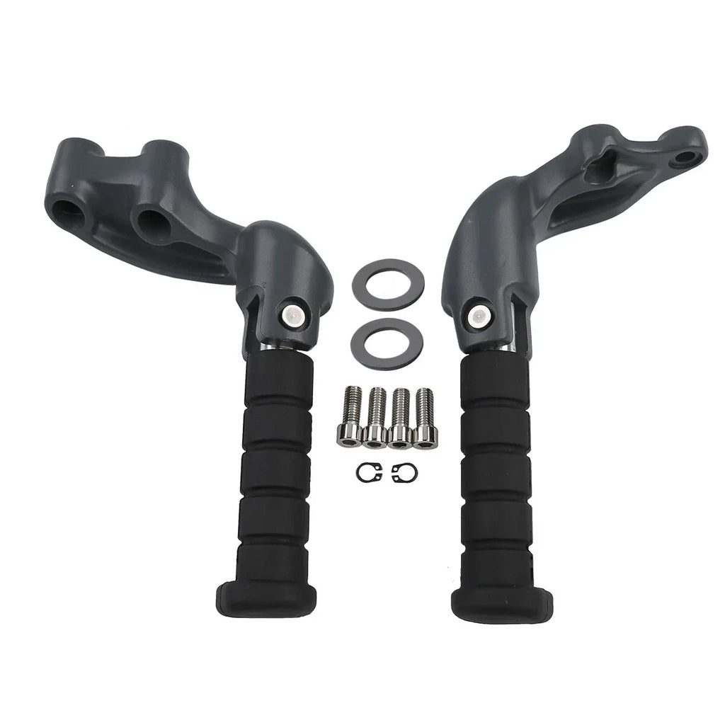 Gray Passenger Footpeg Footrest Mount Bracket for Indian Scout (2015-2023)