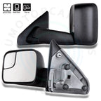 Set of 2 Manual Flip Up Tow Mirrors for Dodge Ram 1500 2500 3500 (2002–2009)
