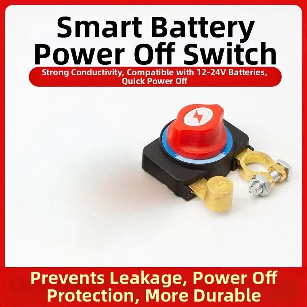 Copper Battery Disconnect Switch for 12V 24V Vehicles (Car, RV, Boat)
