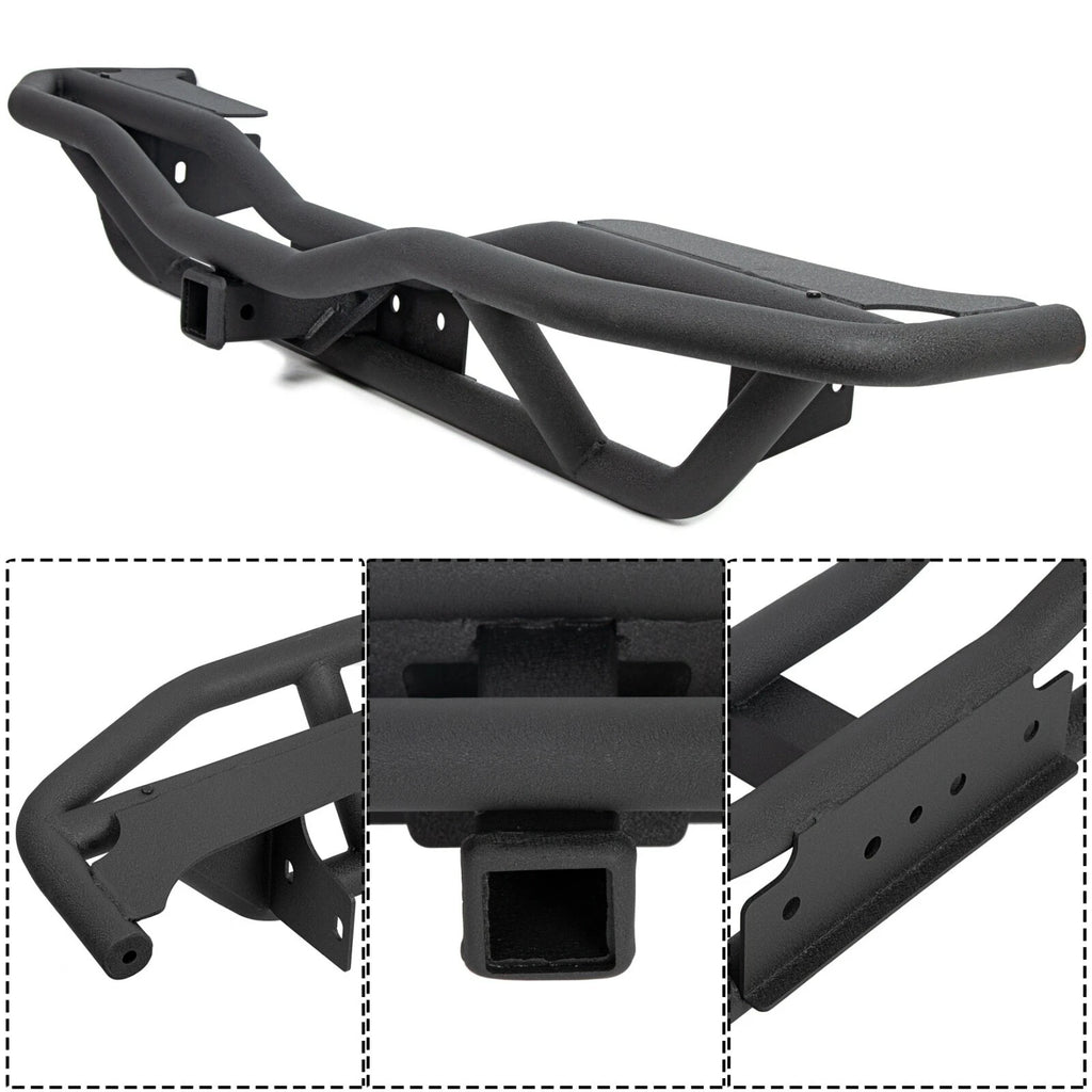 Textured Rear Bumper Guard for Jeep Wrangler JK (2007–2018)