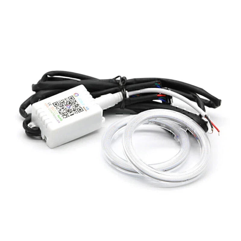 RGB COB LED Halo Rings for Car Headlight Angel Eyes - 95MM