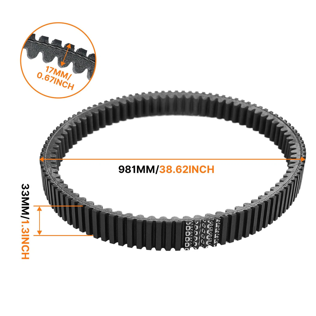 Drive Belt for Can-Am Outlander 650 EFI 2009–2023 / 800R EFI 2009–2015 / 850 EFI 2017–2020