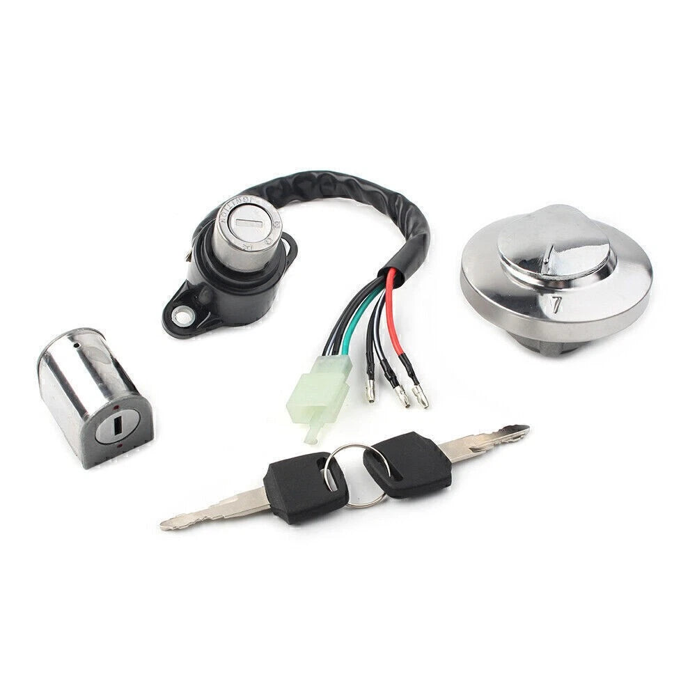 Fuel Gas Cap Ignition Switch Seat Lock Key for Honda Rebel 250 (1985–2016)