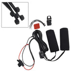 12V 3-Gear Heated Hand Grips Waterproof Handlebar Heater Warmer for Motorcycle