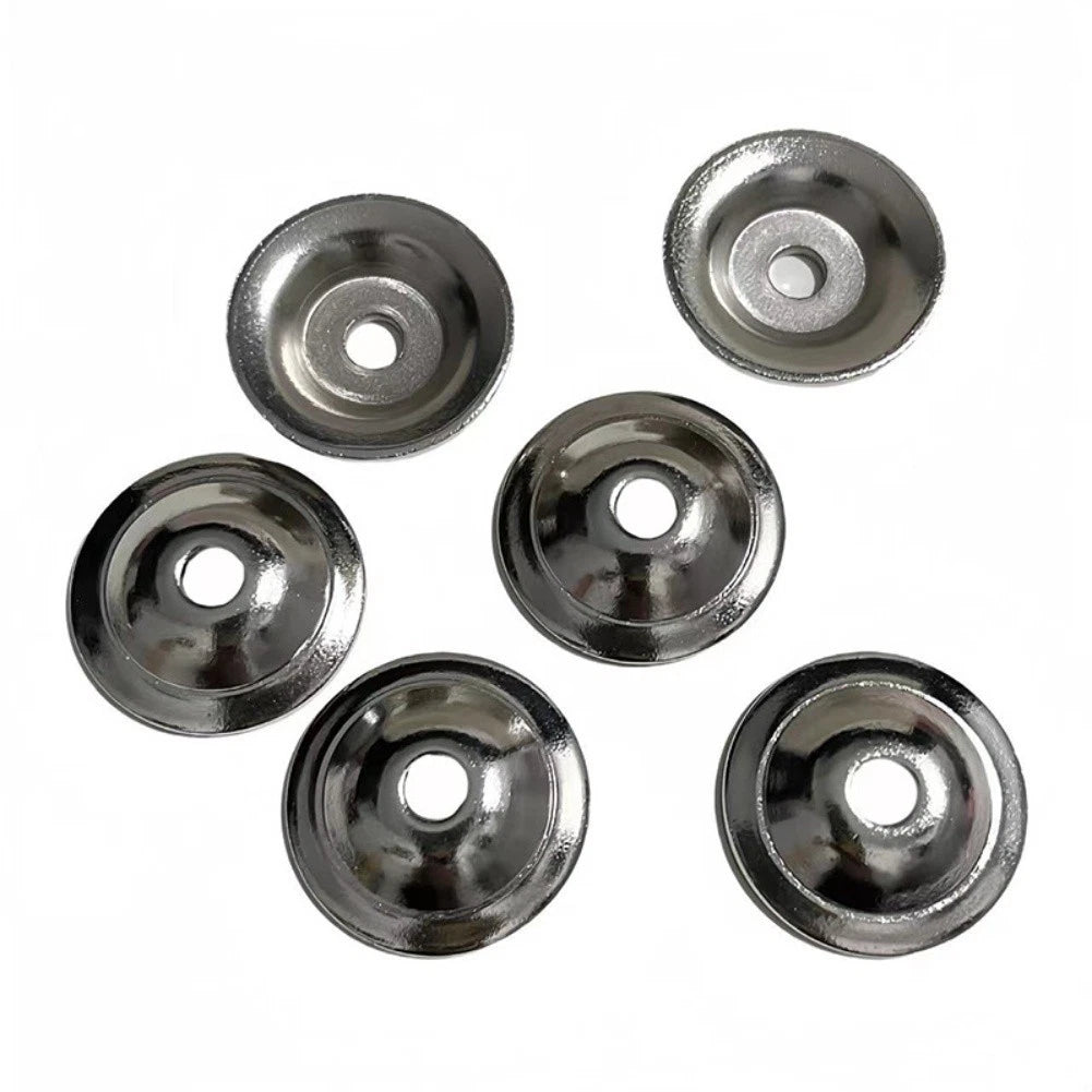 10X Matte Black Cabinet Knob Backplates Carbon Steel for Kitchen Bathroom