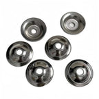 10X Matte Black Cabinet Knob Backplates Carbon Steel for Kitchen Bathroom