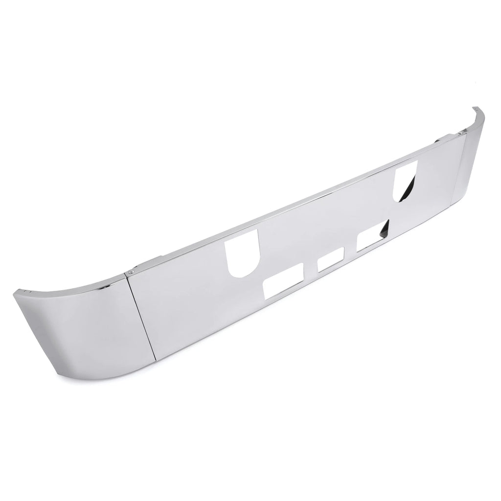 Chrome Front Bumper for Mack CH (1989–2003) with Fog Light Holes