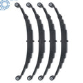 Set of 4 7000lbs Tandem Trailer Axle 6 Leaf Double Eye Springs (3500lbs Cap)