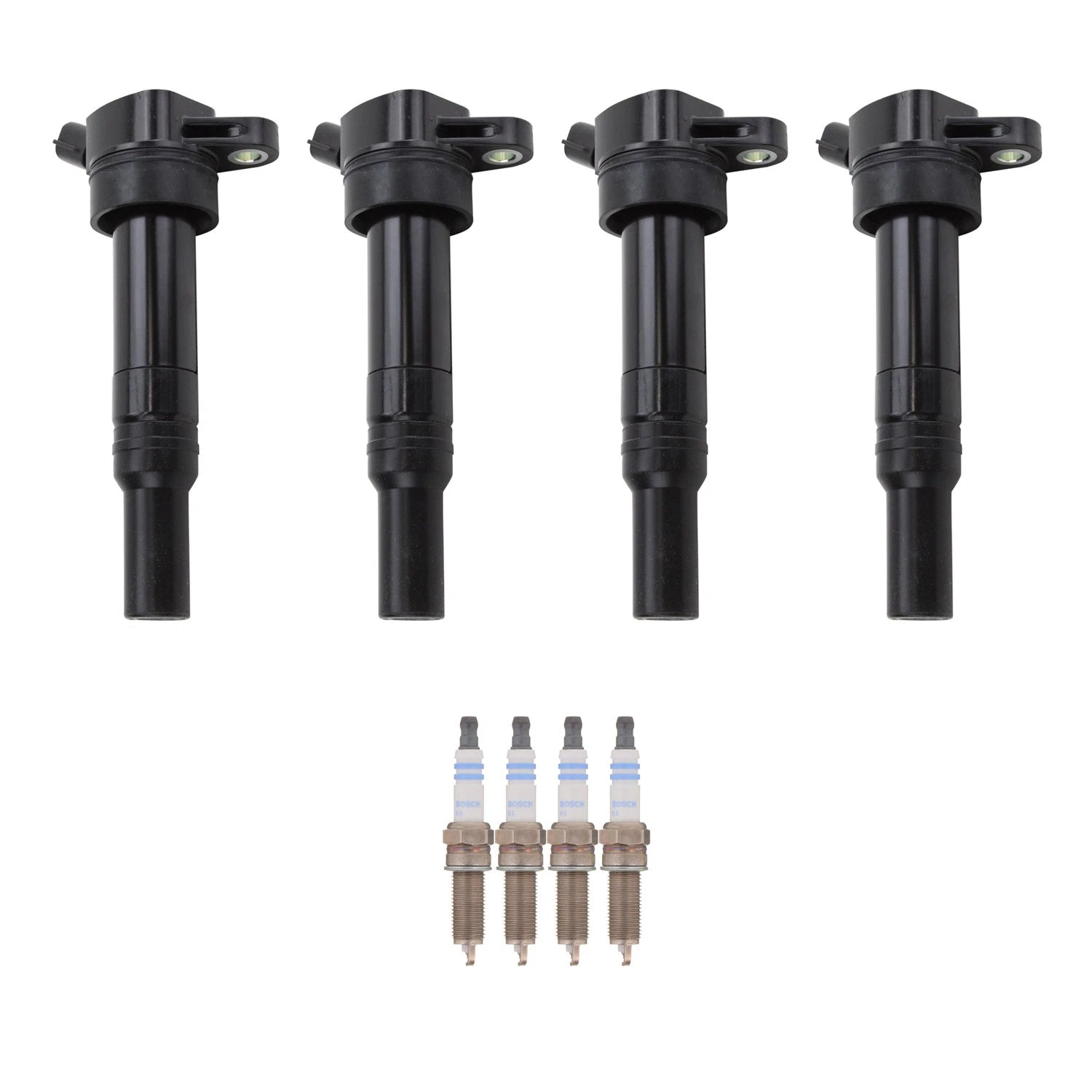Set of 4 Ignition Coils & Spark Plugs for Kia Soul 2.0 L4 (2014–2019)