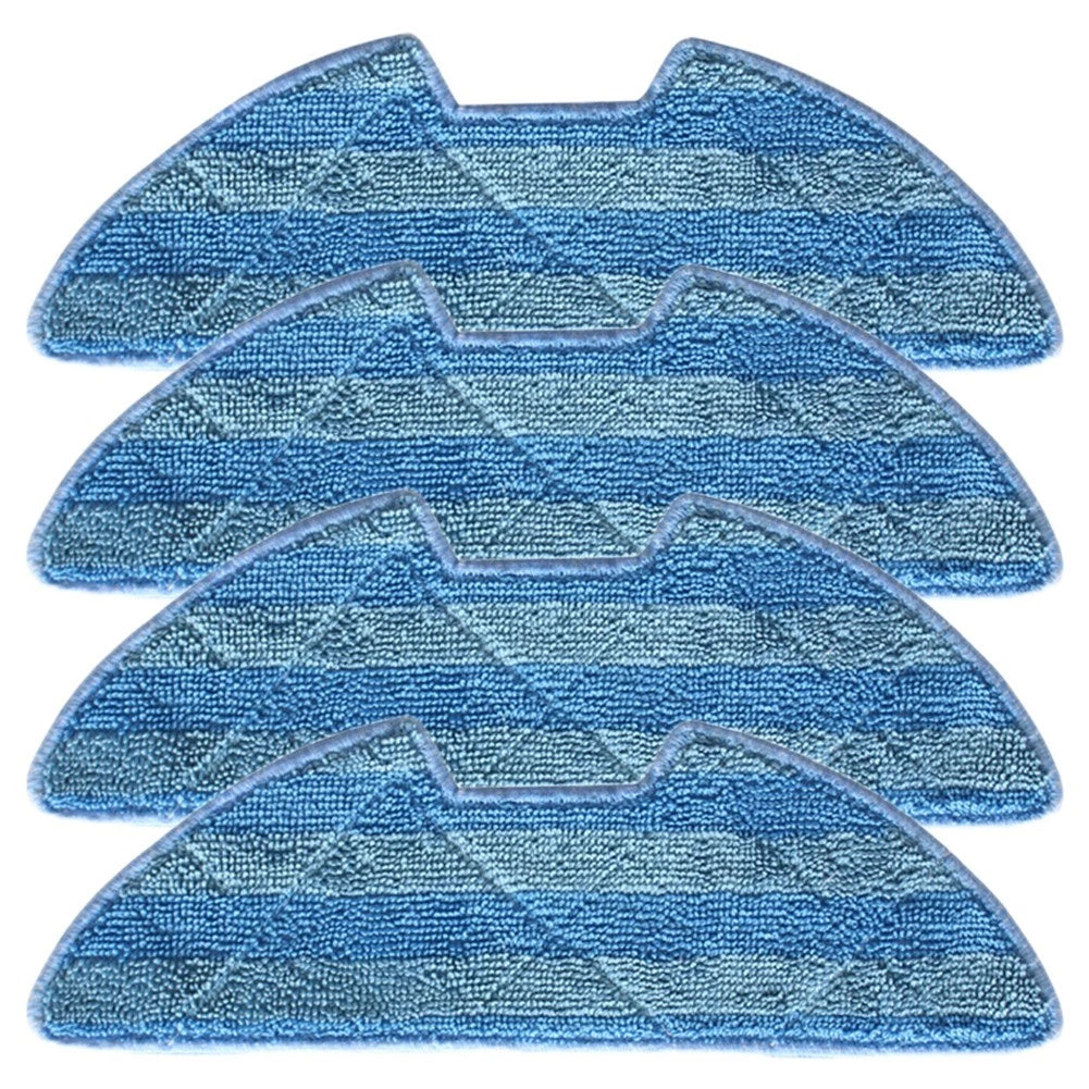 Set of 4 Microfiber Mop Pads for iCLEBO Robot Vacuum Cleaner