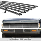 Chrome Wide Rivet Billet Grille Insert for Nissan Pickup (1986-1997)