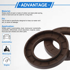 Set of 2 Oil Seal Rotary Shaft Seal FKM Rubber 48x80x10mm