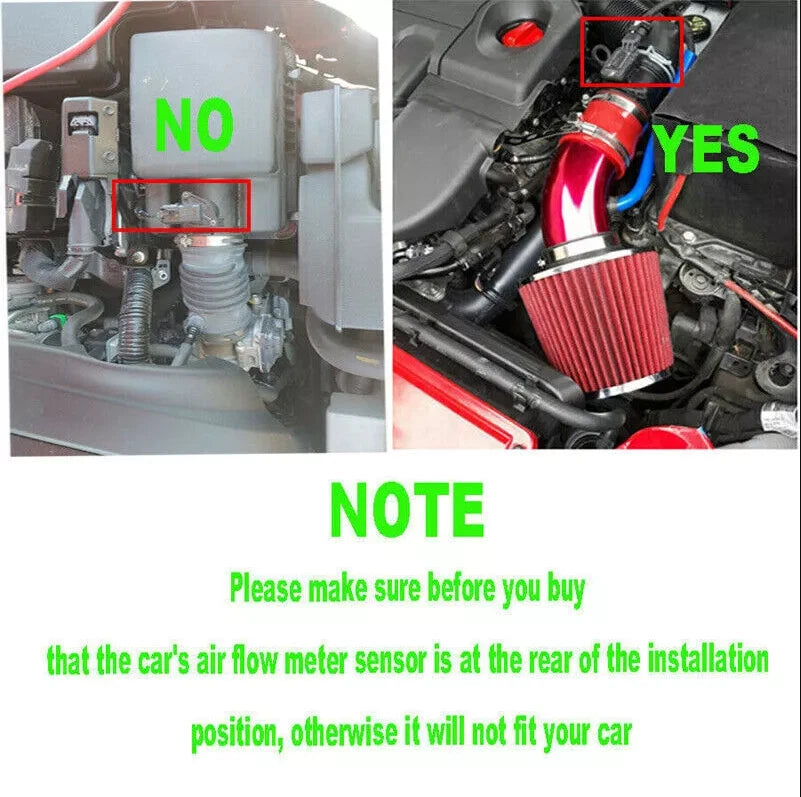 3" Cold Air Intake Filter Kit for Car