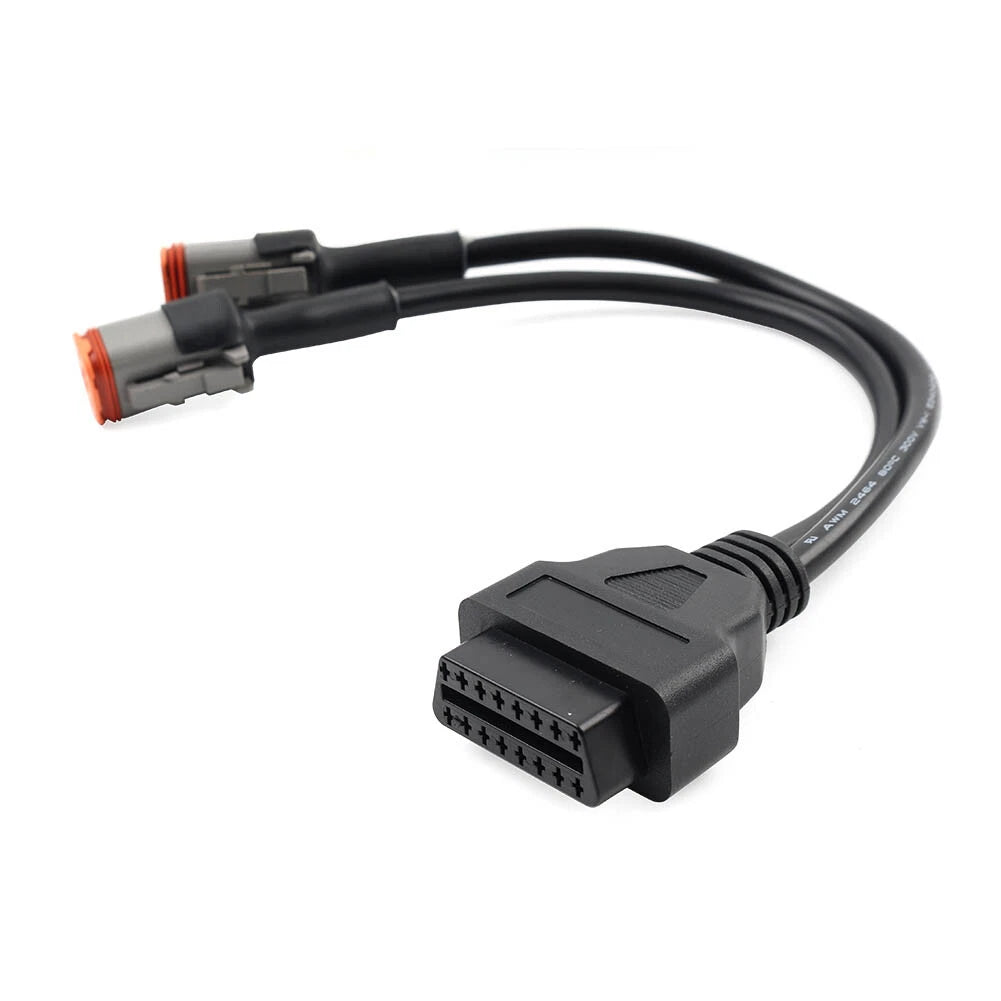 2X 6 Pin 4 Pin to OBD2 Adapter Cable for Harley Motorcycle