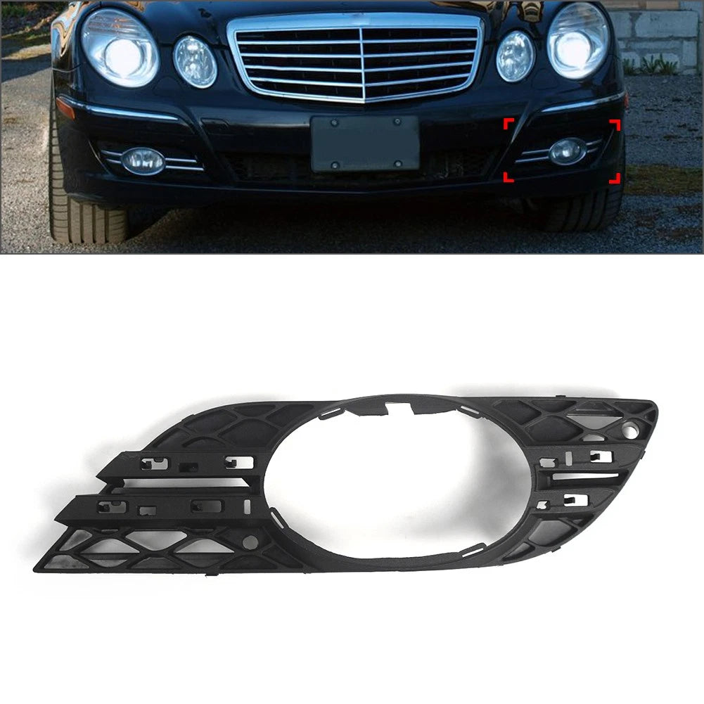 Front Fog Light Grills Cover for Mercedes-Benz E320 E350 E550 E63 (2007–2009) Left