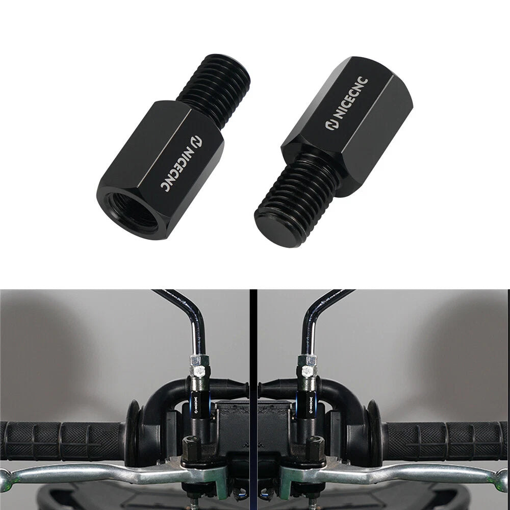 M10x1.25 20mm Mirror Extender Riser for Kawasaki KLR650 (2008–2024)