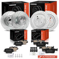 Set of 4 Drilled Brake Rotors & Ceramic Pads for BMW X1 X2 (2016–2022)