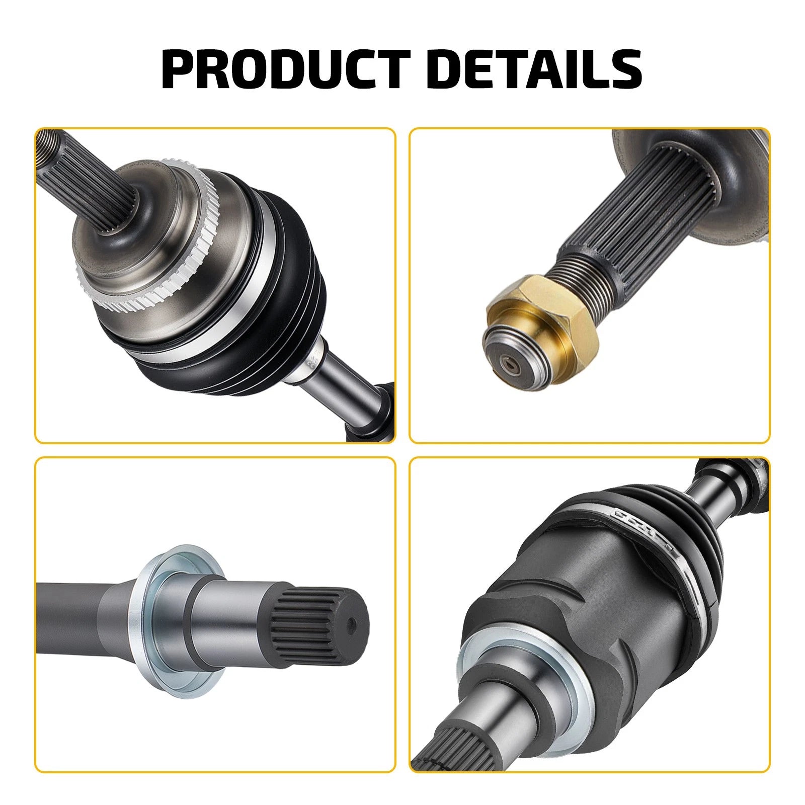 Front CV Axle Drive Shaft Set for Camry (2002–2009) & Solara (2004–2008) 2.4L