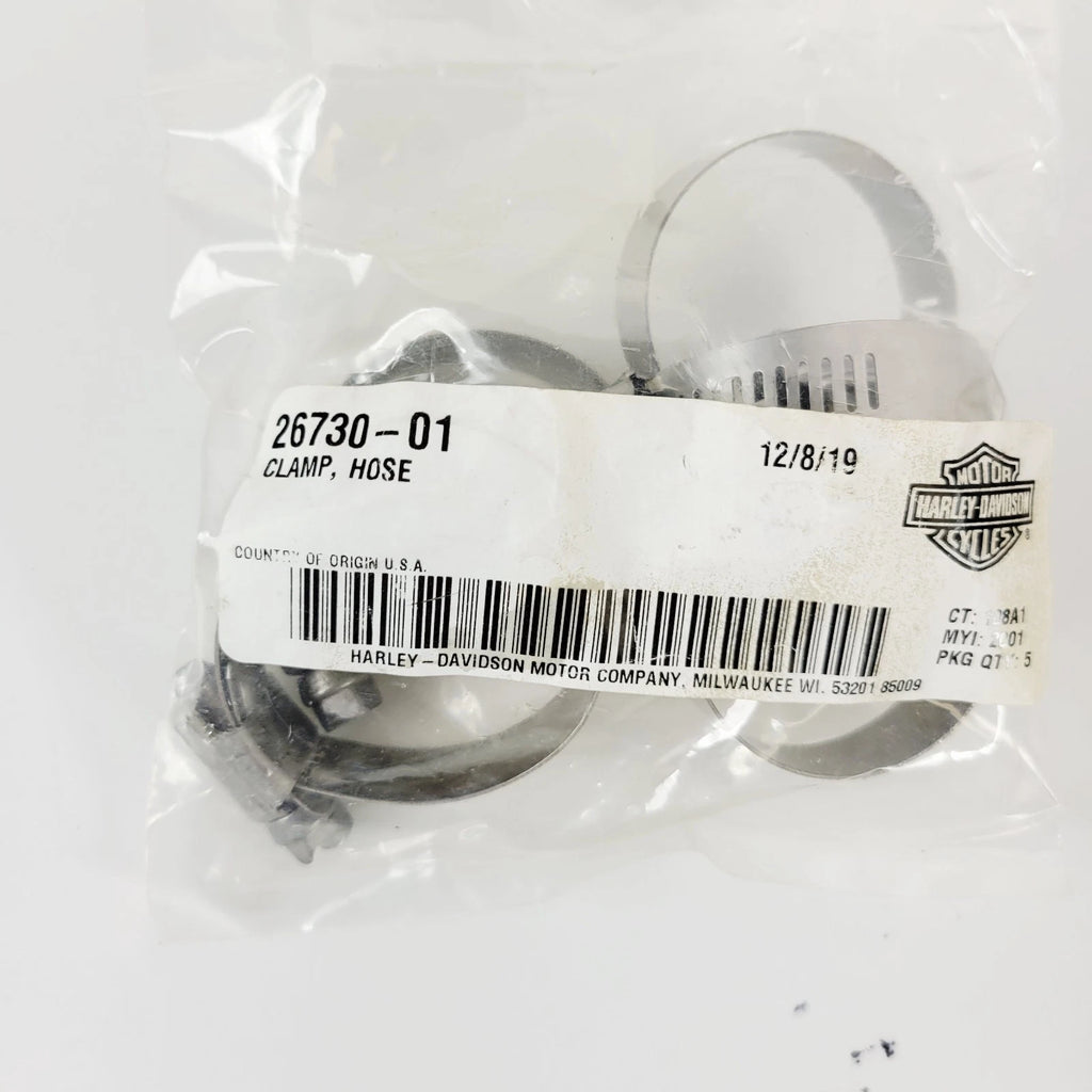 5 Pack Exhaust Clamp Hose for Harley-Davidson V-Rod (OEM 26730-01)
