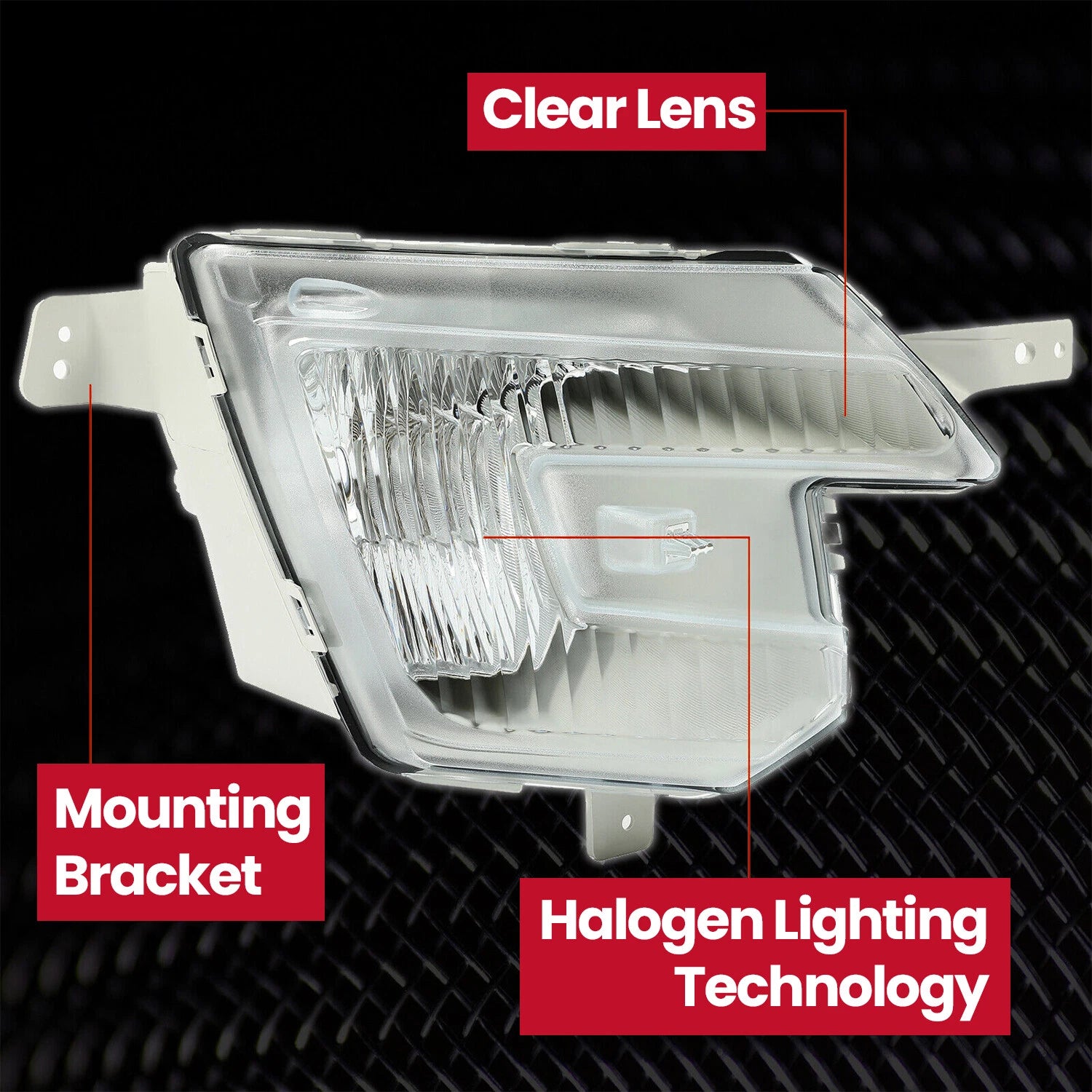 Set of 2 Halogen Fog Lights for Ford Explorer (2016–2019)