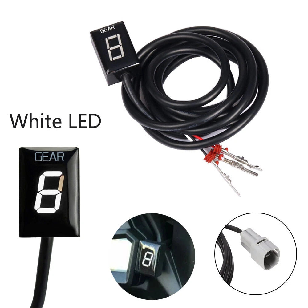 White LED Motorcycle Gear Display Indicator for Suzuki SV650 VL800 DL650 DL1000