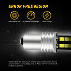 2X AUXITO 1156 BA15S P21W Error LED Backup Reverse Signal Light for