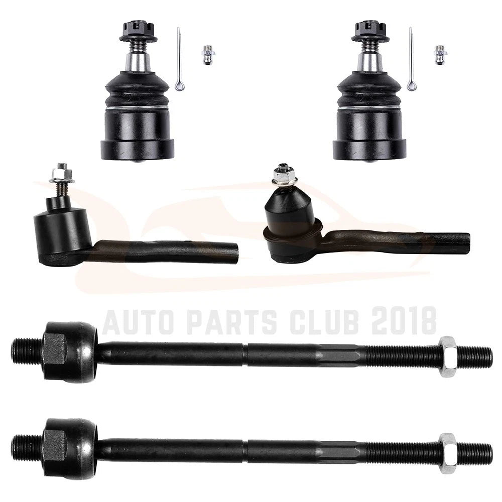 Set of 6 Steering Tie Rods & Lower Ball Joints for Cadillac CTS (2003–2007)