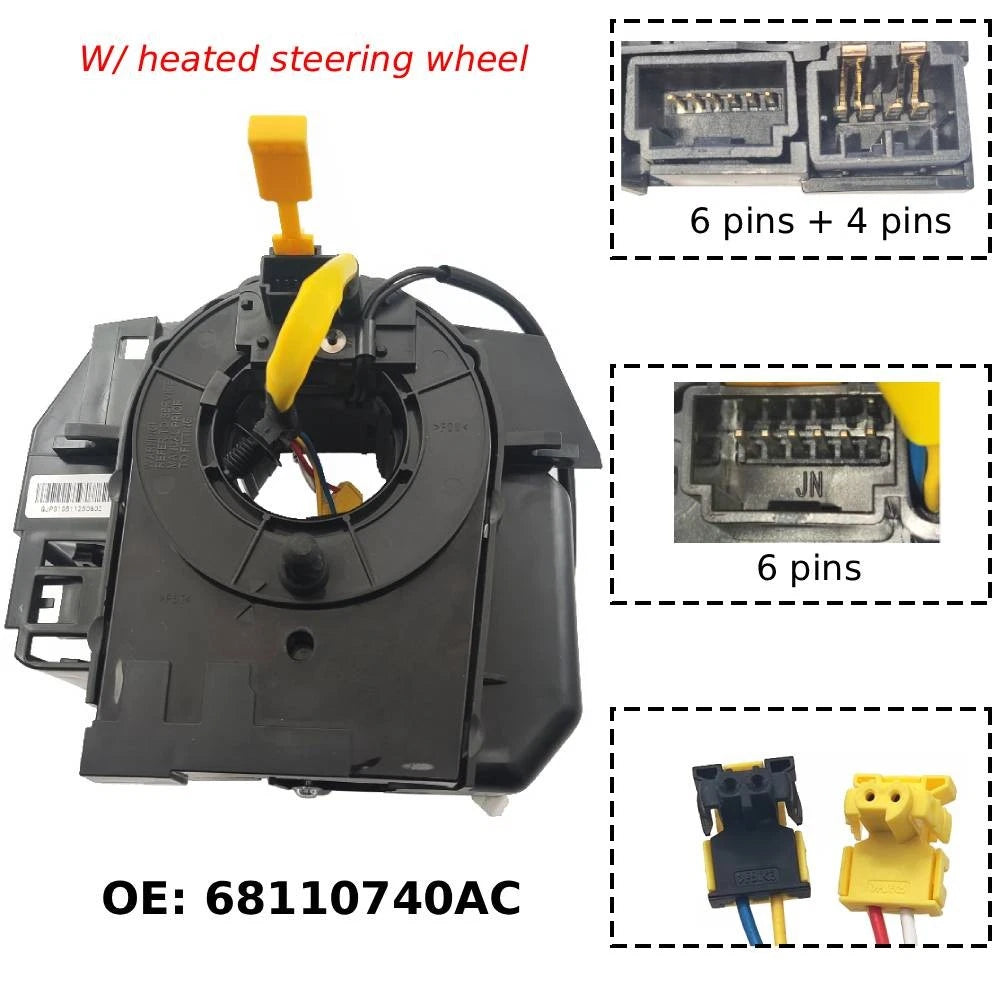 Clock Spring 68110740AB for Ram 1500 2500 3500 1500 Classic (DS Body Style)